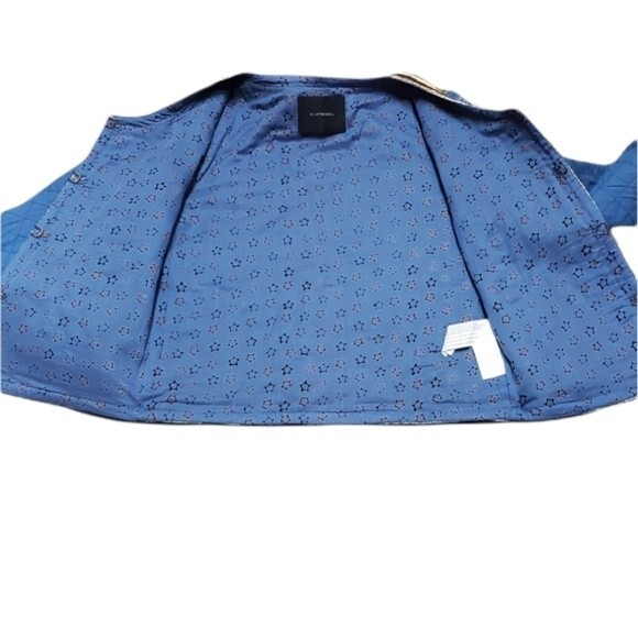 Rapsodia Quilted Embroidered Modelo/Art Artsy Granny Sequined Blue Jacket - Picture 9 of 14